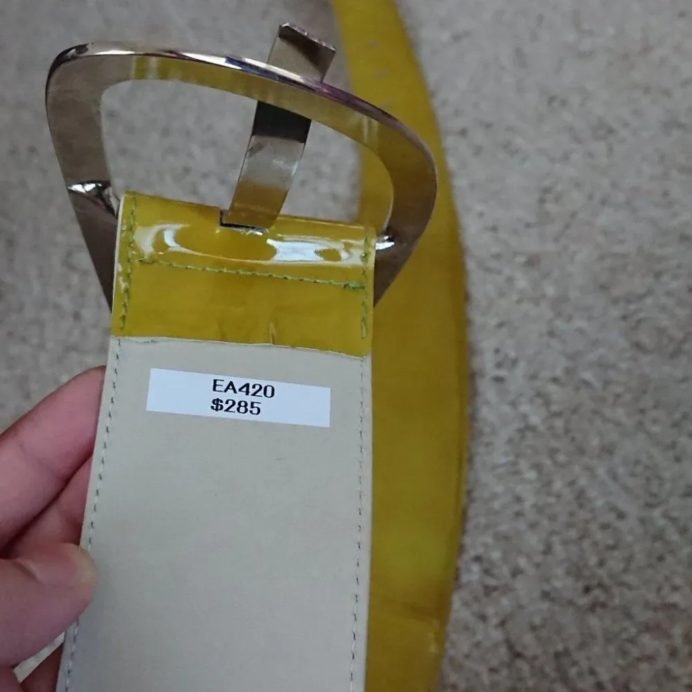 giuseppe zanotti yellow belt